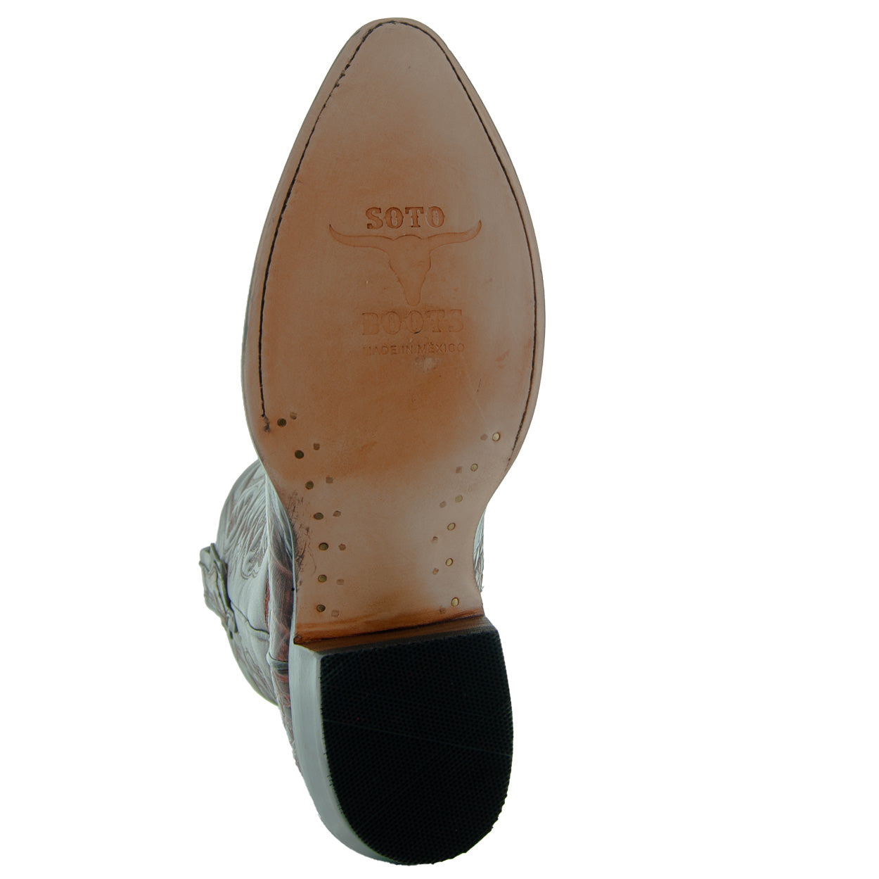 Soto Boots Men's Gator Tail Print Cowboy Boots Cognac (H7006) Soto Boots