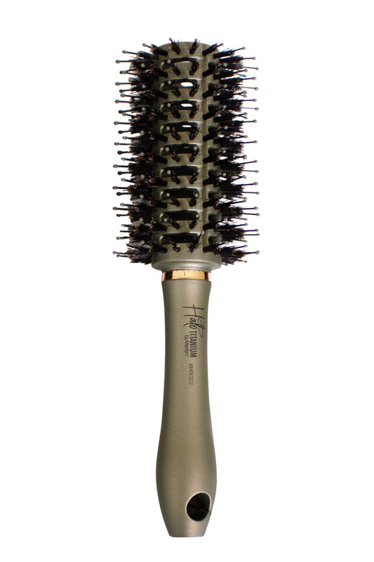 Halo Titanium Round Marilyn Brush