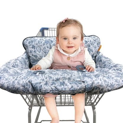 Baby Shopping Cart Cover | Heritage Blue Binxy Baby