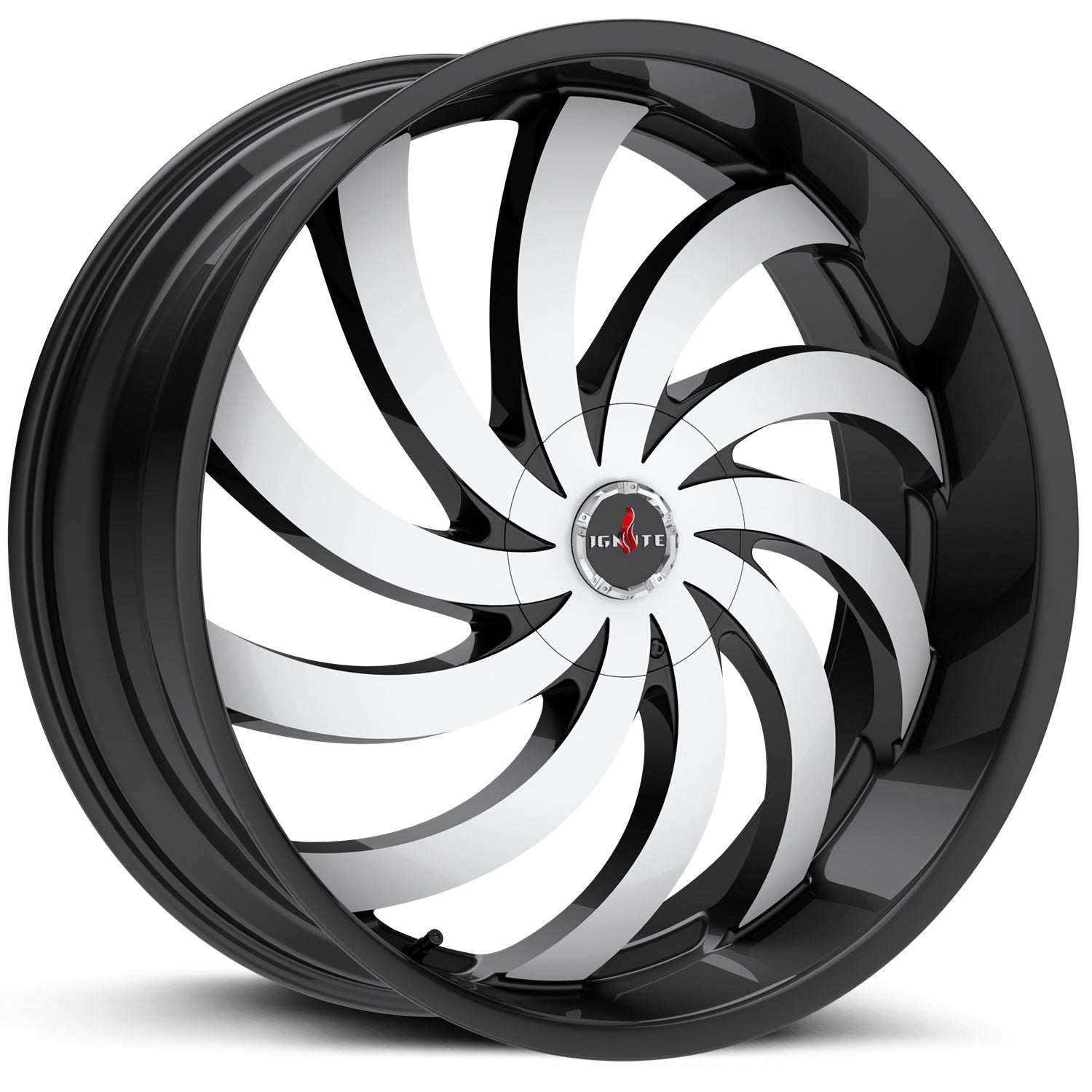 Flame Gloss Black Machined Ignite