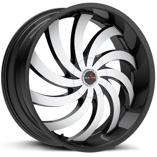 Flame Gloss Black Machined Ignite