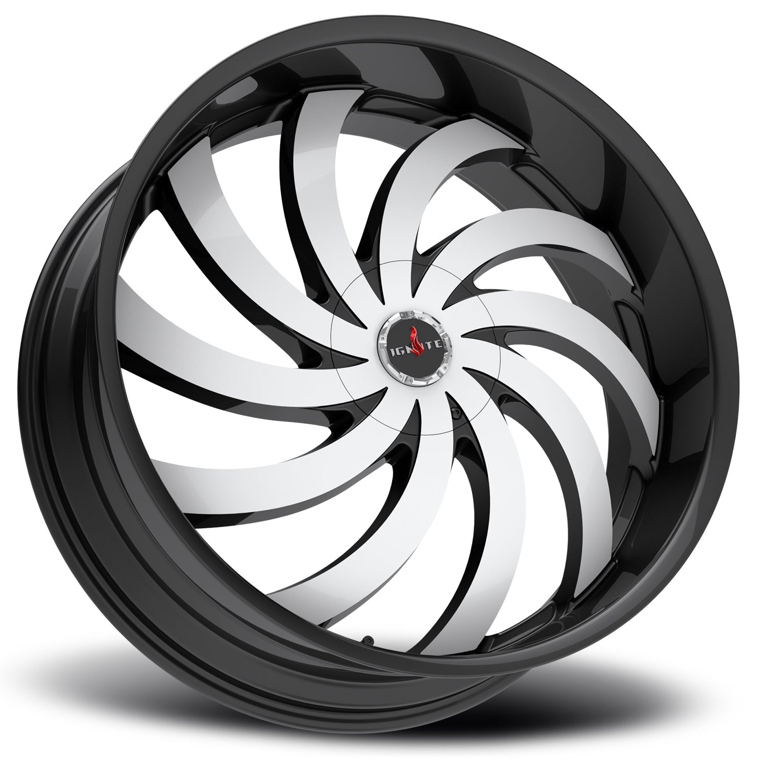 Flame Gloss Black Machined Ignite