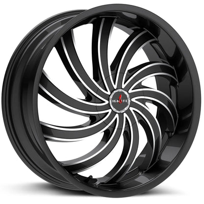 Flame Gloss Black Milled Ignite