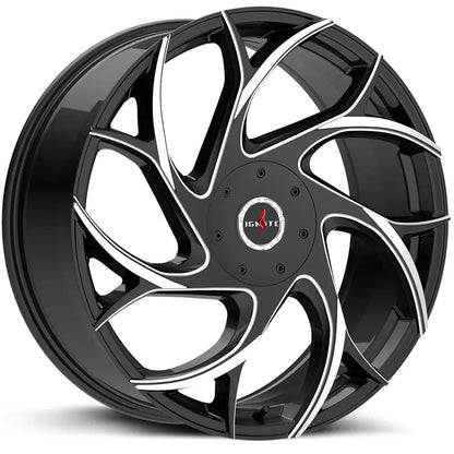 Inferno Gloss Black Milled Tips Ignite