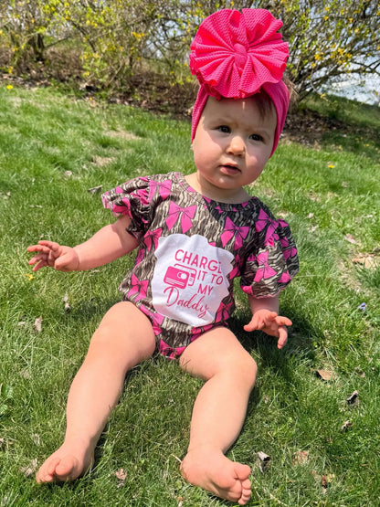 Charge it to my daddy camo bows leo - Get it from Bo