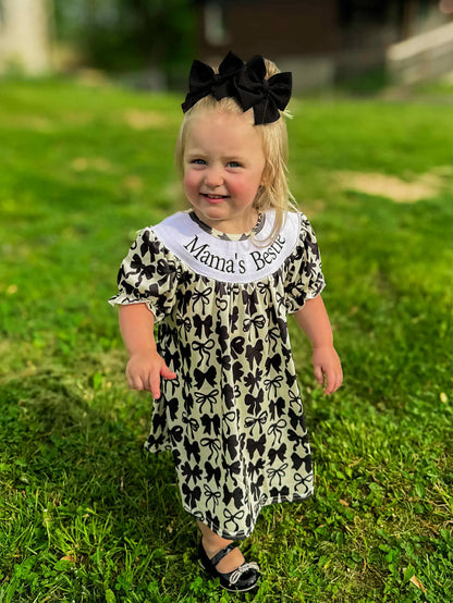 Smocked bows mamas bestie Dress - Get it from Bo