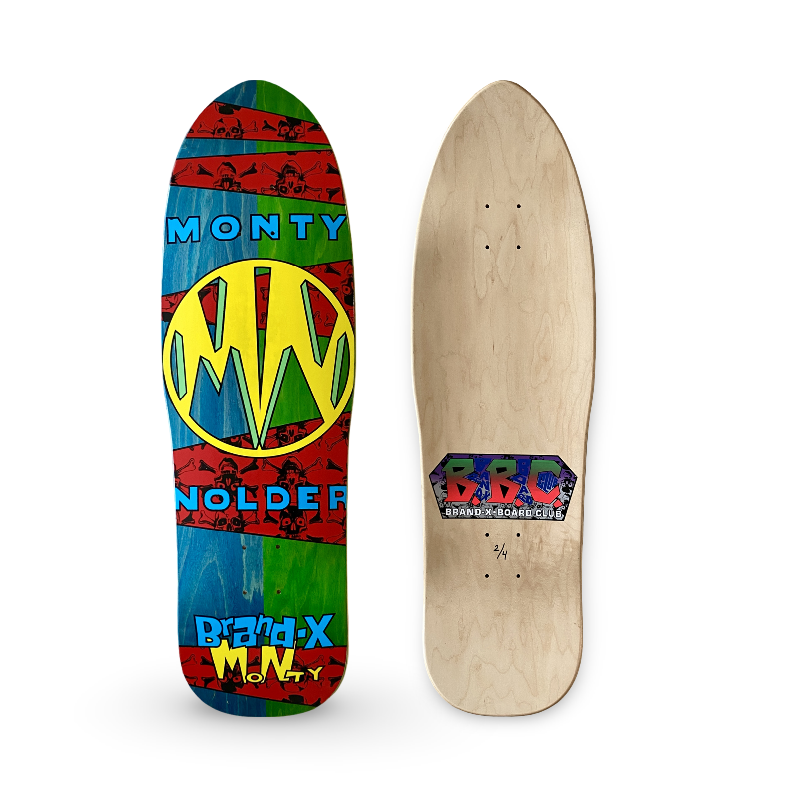 Monty Nolder BBC LIMITED EDITION Deck 9.5"x32" HAND PAINTED (1 of 4) - Get it from Bo