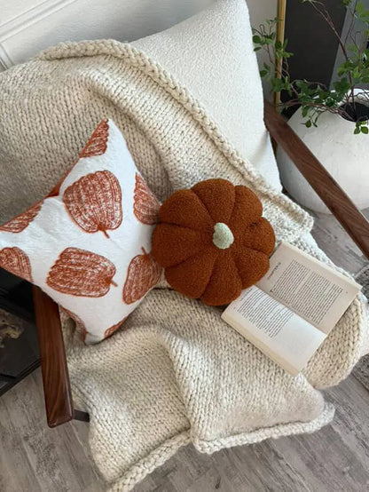 White Pumpkin Pillow Cover Busa Designs