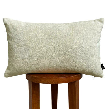 Cream Sherpa Lumbar Pillow Cover Busa Designs