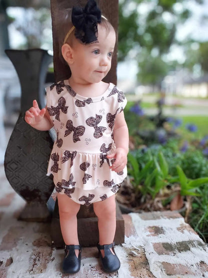 Camo bows peplum set - Get it from Bo