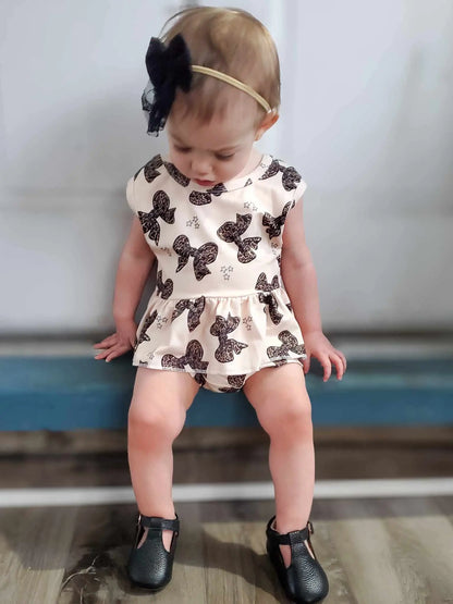 Camo bows peplum set - Get it from Bo