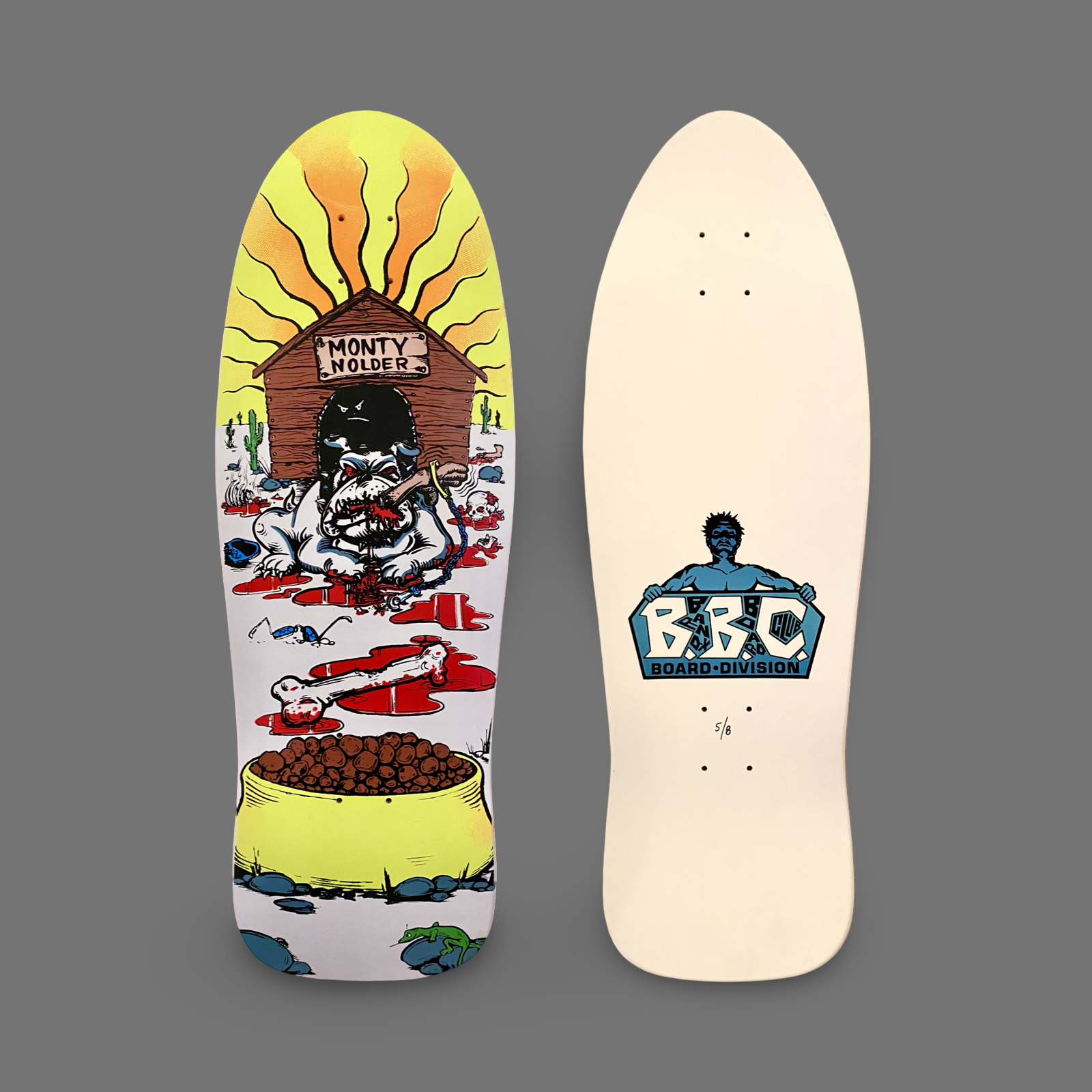 Monty Nolder Bulldog #2 Limited Edition BBC Deck 10.25”x31” HAND-PAINTED (1 of 8) - Get it from Bo