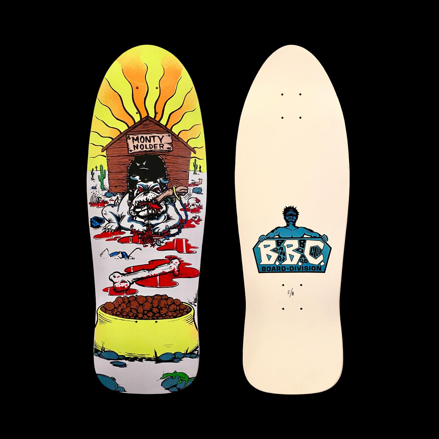 Monty Nolder Bulldog #2 Limited Edition BBC Deck 10.25”x31” HAND-PAINTED (1 of 8) - Get it from Bo