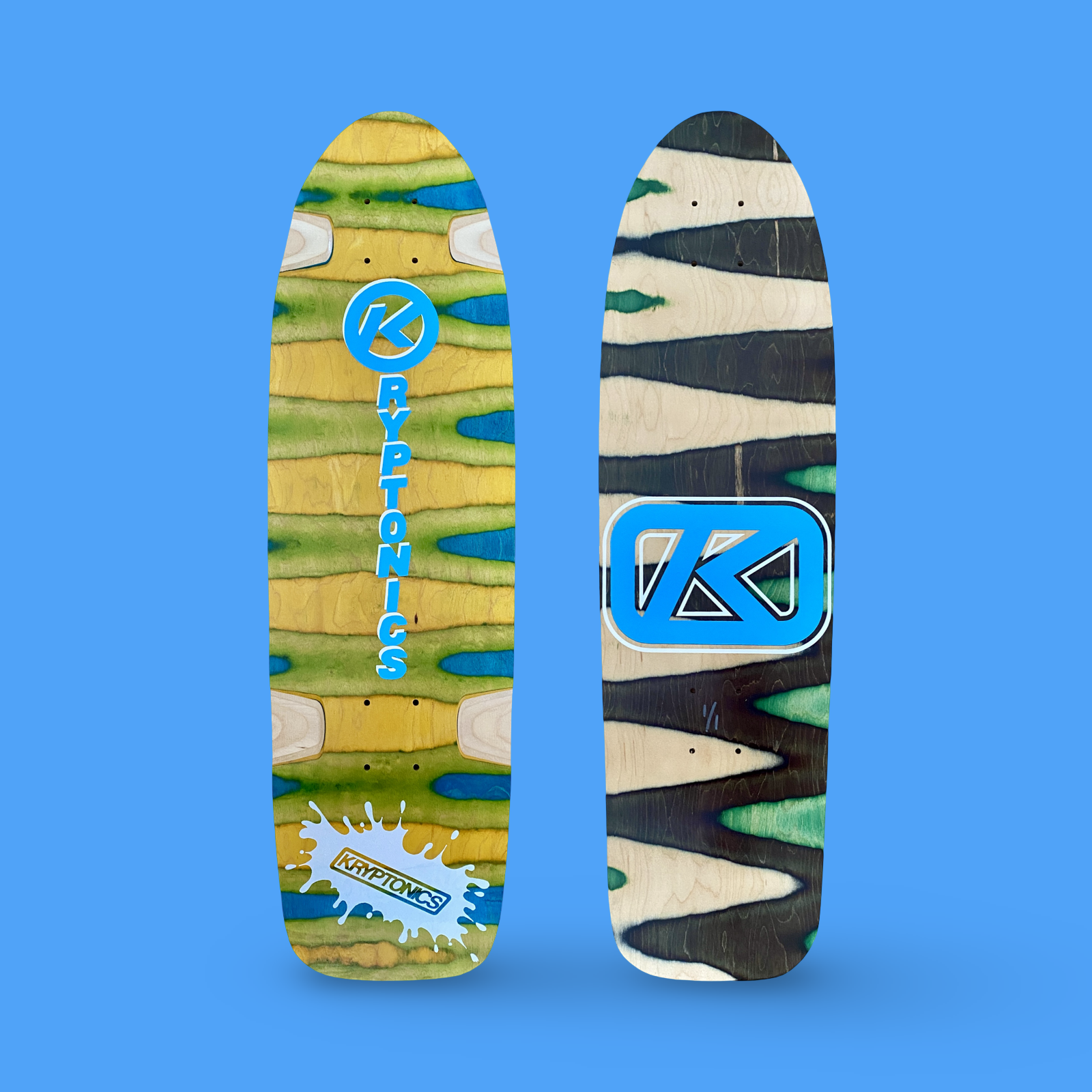 Kryptonics ONE-OF-A-KIND & HAND-PAINTED CRUISER Deck or Complete 8.5”x31” (1 of 1) - Get it from Bo
