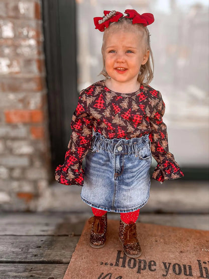 Trio trees Bell sleeve top - Get it from Bo