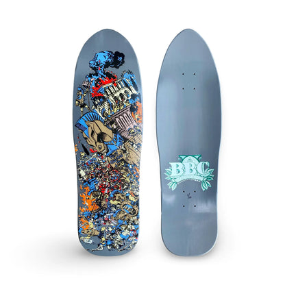 BBC Troy Chason ‘Horse of Troy’ 9.5”x32” HAND-PAINTED, LIMITED EDITION Brand-X Skateboards