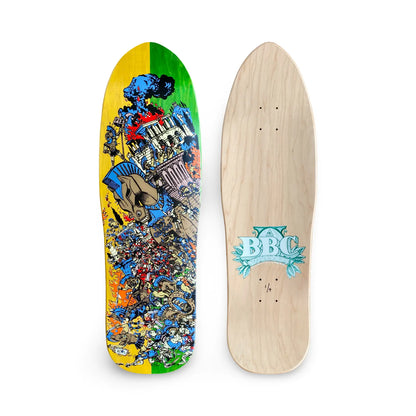 BBC Troy Chason ‘Horse of Troy’ 9.5”x32” HAND-PAINTED, LIMITED EDITION Brand-X Skateboards