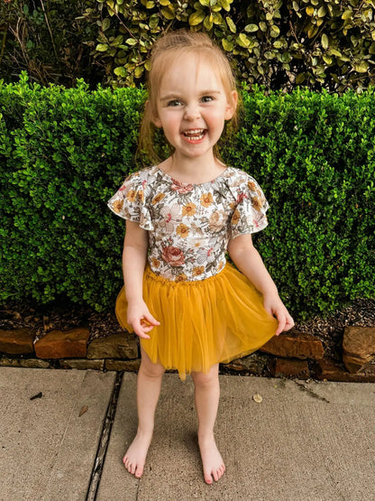 Vintage floral bow back leotard - Get it from Bo