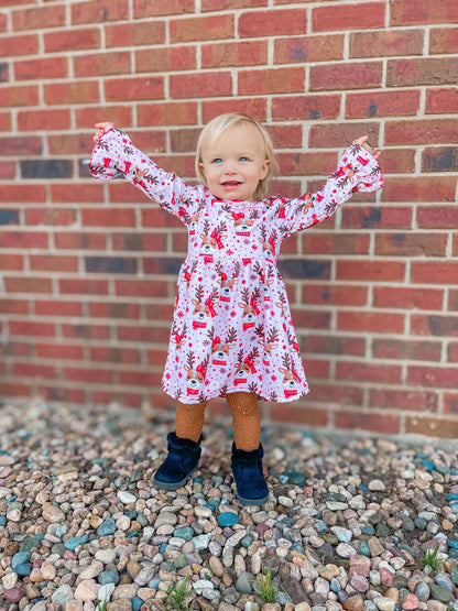 Reindeer bell sleeve dress - Get it from Bo