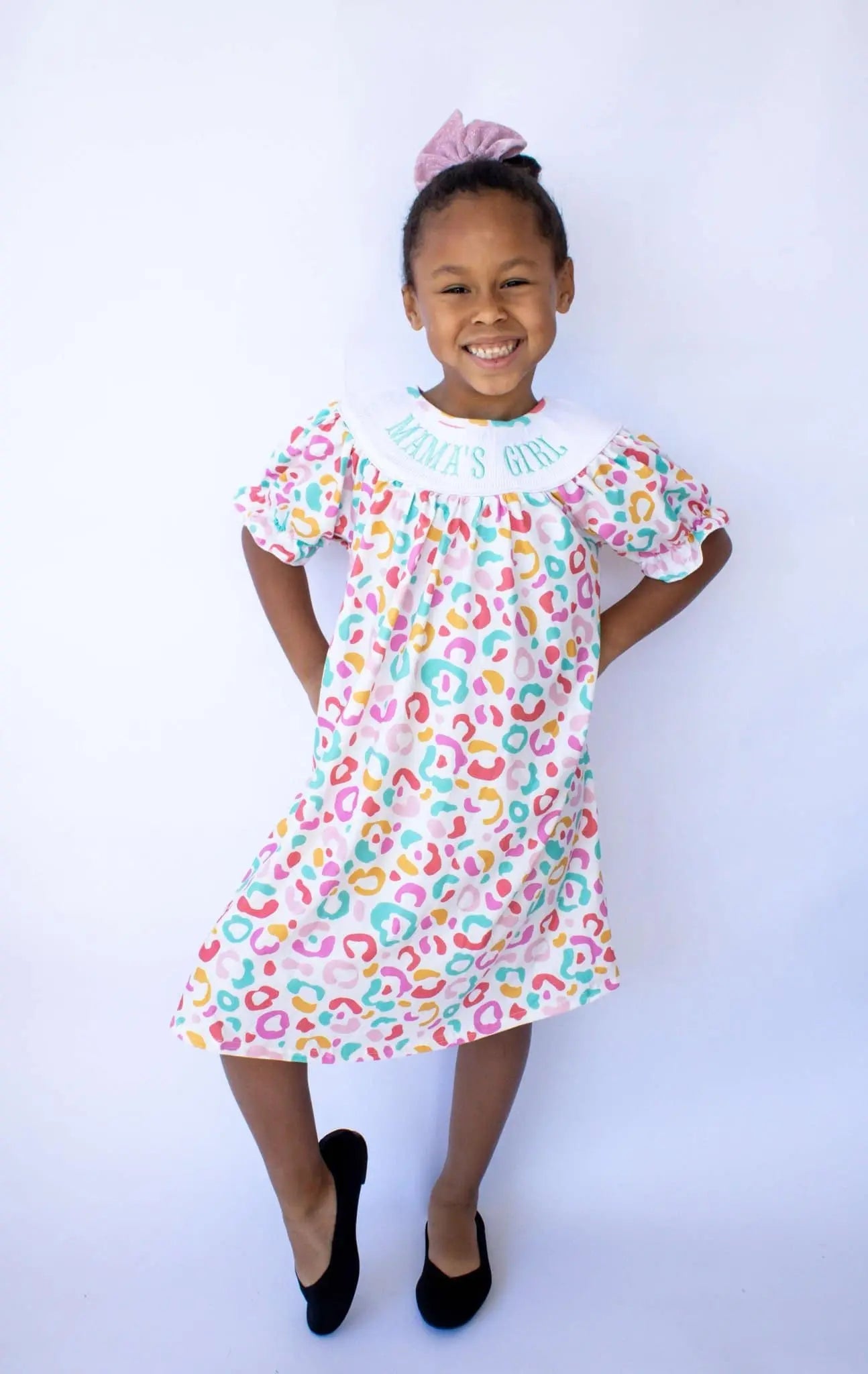 Smocked Mamas girl summer leopard Dress - Get it from Bo