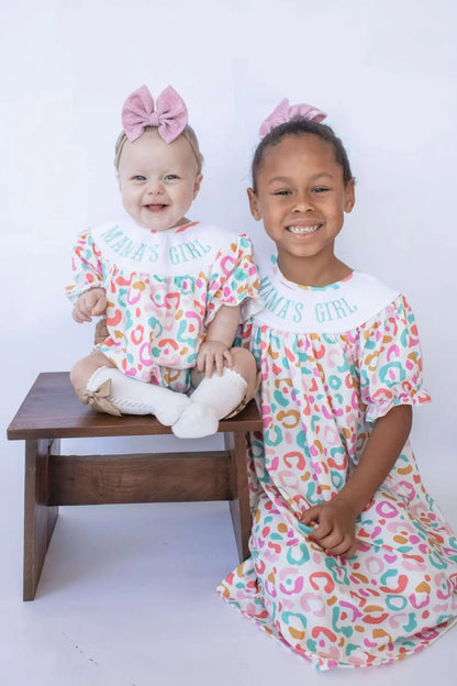 Smocked Mamas girl summer leopard Dress - Get it from Bo