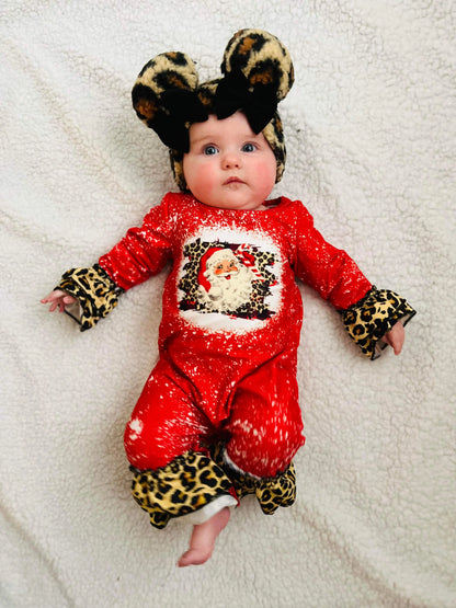 Bleached Leopard Santa romper - Get it from Bo