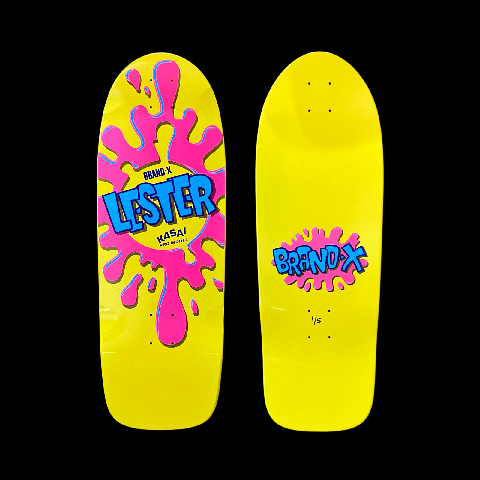 Lester Kasai 10”x30” HAND PAINTED Limited Edition Deck (PRE-ORDER, NOVEMBER) Brand-X Skateboards