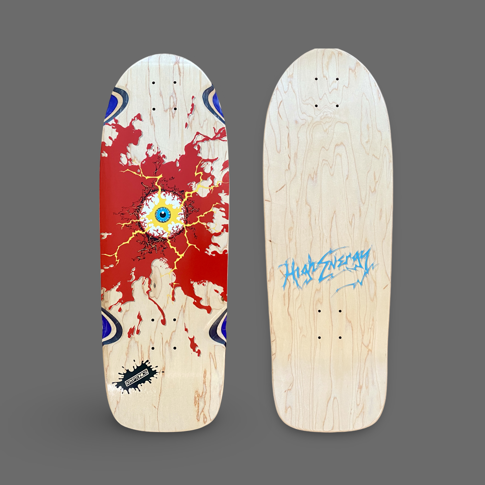Electric Eye Limited Edition Deck 10”x30” HAND-PAINTED (1 of 15) Brand-X Skateboards