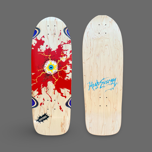 Electric Eye Limited Edition Deck 10”x30” HAND-PAINTED (1 of 15) Brand-X Skateboards