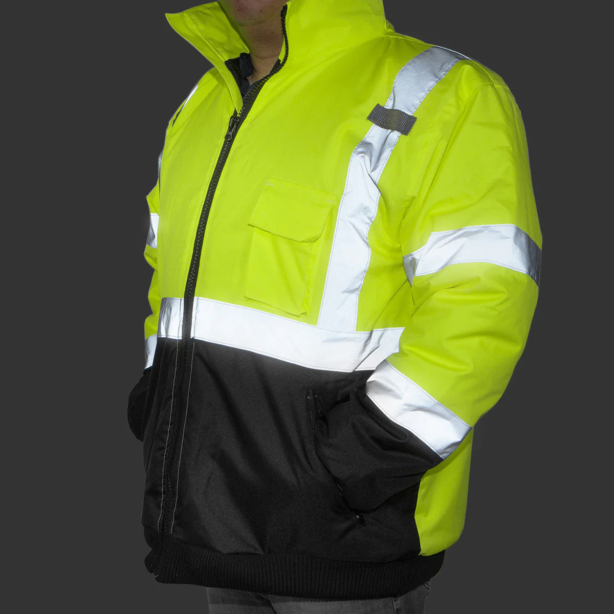 Safety Jacket Towing, Mechanic, Construction Reflective High Vis Class 3