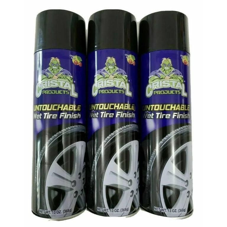 Cristal Products Untouchable Wet Tire Finish, 13 Ounce (Pack of 3)