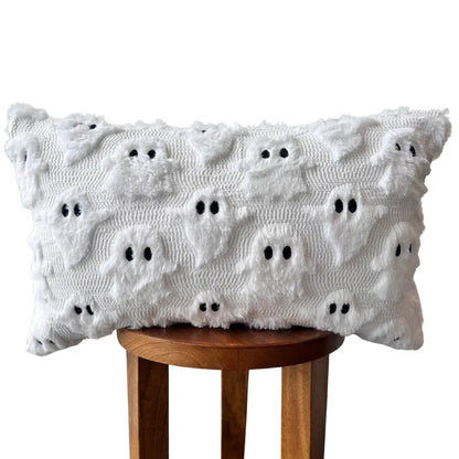 Spooky Ghost Lumbar Pillow Cover Busa Designs