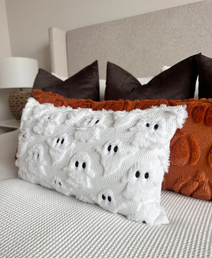 Spooky Ghost Lumbar Pillow Cover Busa Designs
