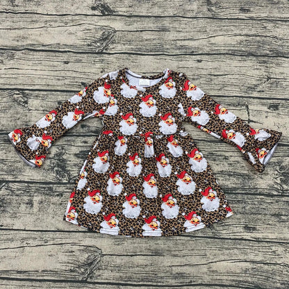 Leopard santa bell sleeve dress - Get it from Bo