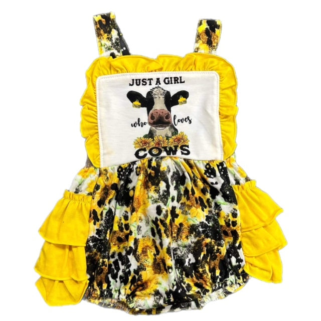 Just a girl who loves cows Romper - Get it from Bo