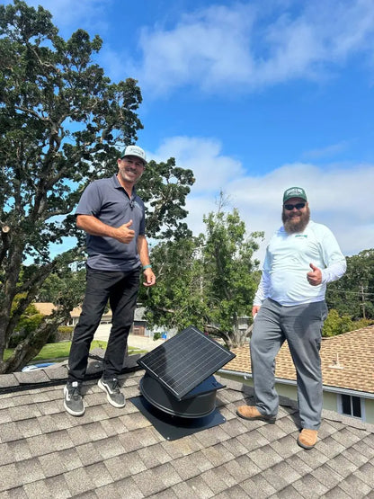 42W 12" Solar Attic Fan with Smart Power Adapter+Remote Langy Solar Lights