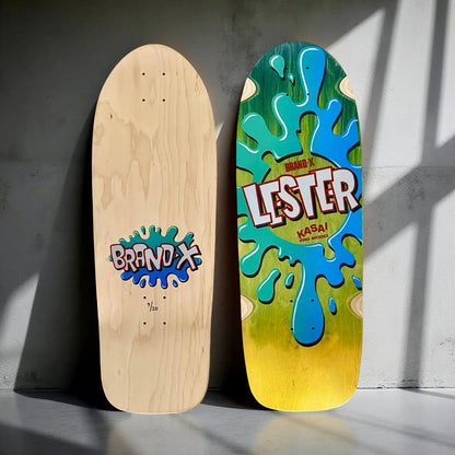 Lester Kasai 10”x30” Limited Edition, HAND PAINTED Deck (1 of 20) - Get it from Bo