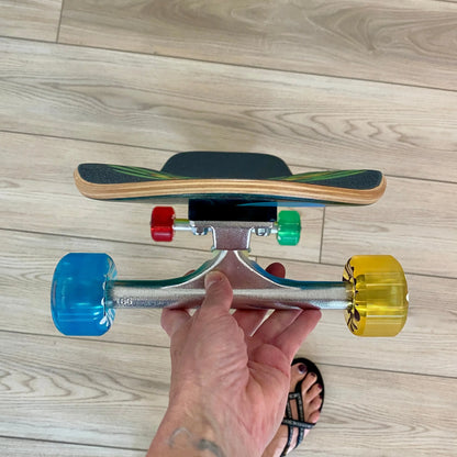 Lester Kasai 10”x30” Limited Edition, HAND PAINTED Complete Skateboard - Get it from Bo