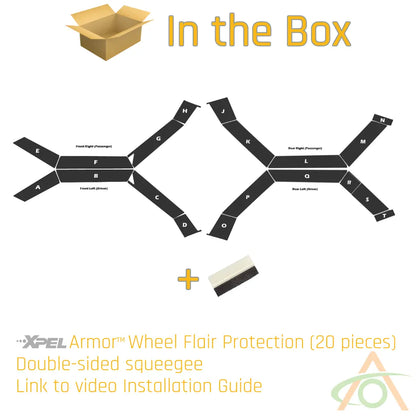 Xpel Armor Fender Flares (Wheel Arches) for Cybertruck Abstract Ocean