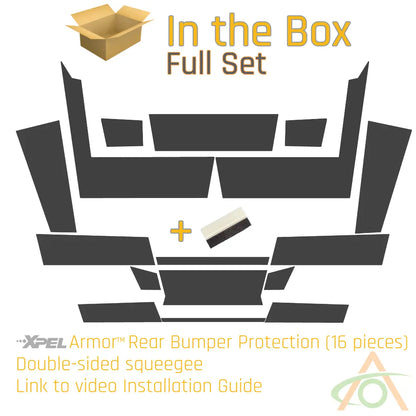 Xpel Armor Rear Bumper Protection for Cybertruck Abstract Ocean