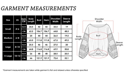 Paisley Printed Puffed Sleeve Pullover Anna-Kaci Wholesale