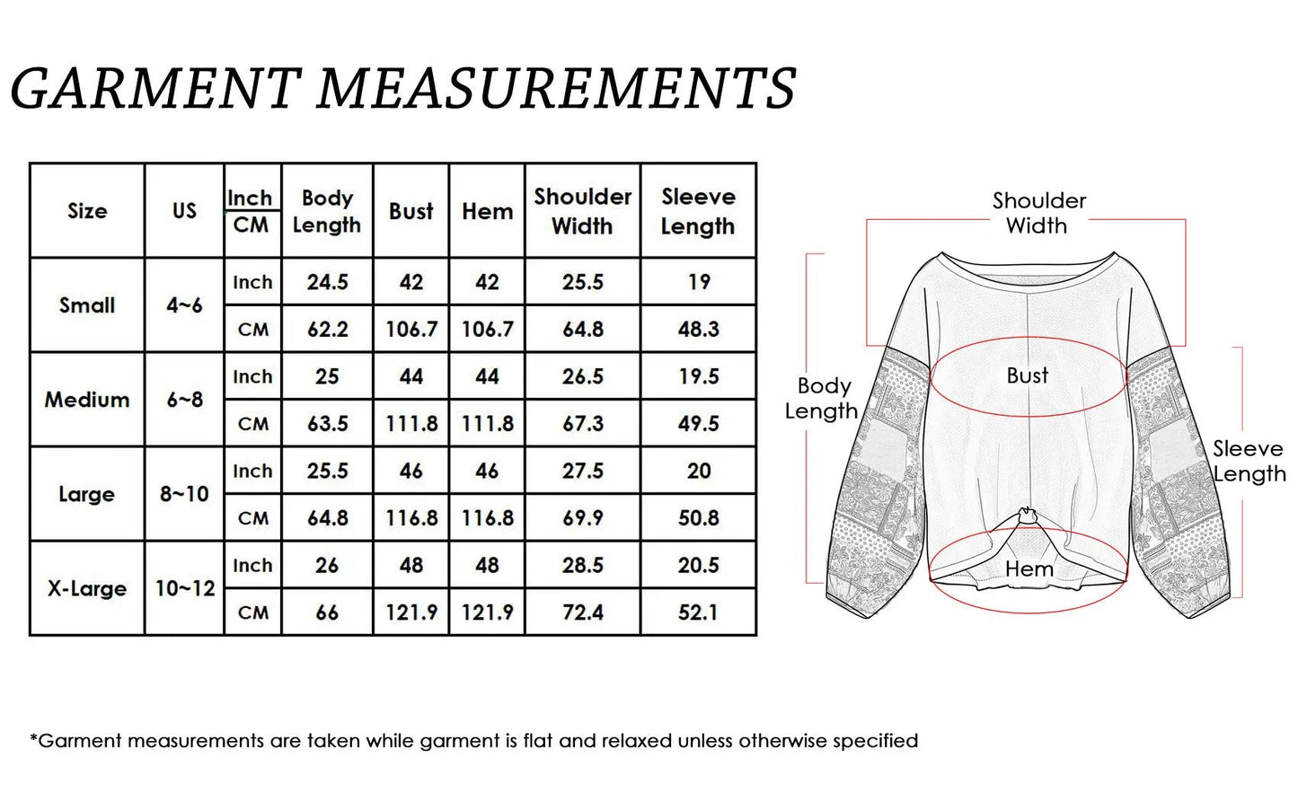 Paisley Printed Puffed Sleeve Pullover Anna-Kaci Wholesale