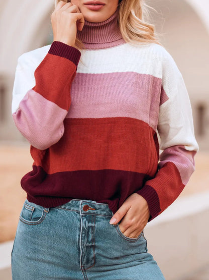 Color Blocked Cozy Sweater Anna-Kaci Wholesale