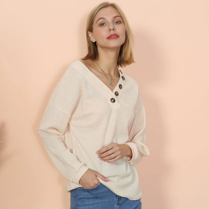 Drop Shoulder Textured Knit Sweater Anna-Kaci Wholesale