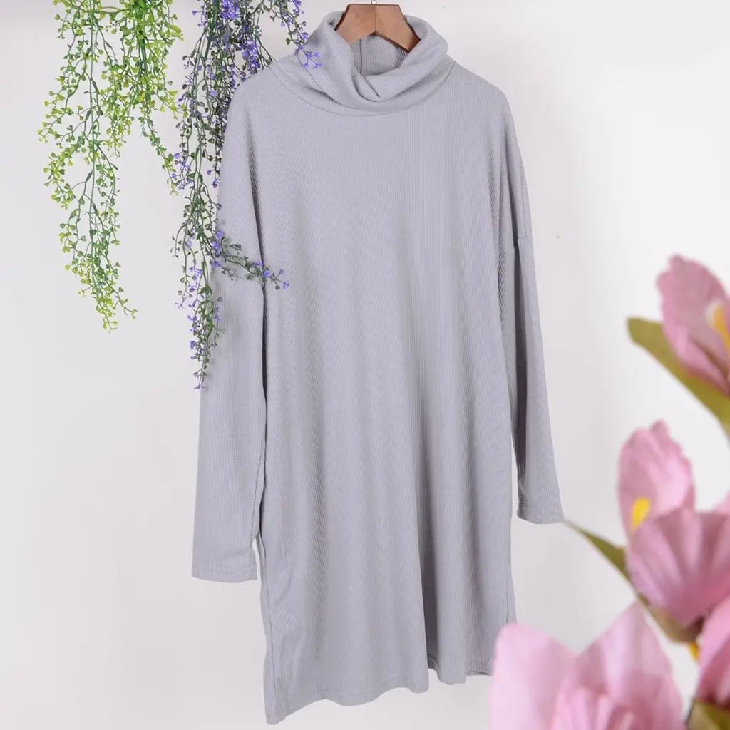 Soft Turtleneck Tunic Sweater Anna-Kaci Wholesale