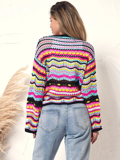 Knitted Boho Cardigan Sweater Anna-Kaci Wholesale