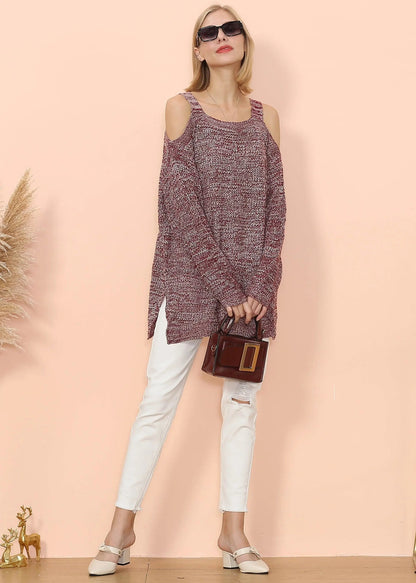 Cold Shoulder Oversized Sweater Anna-Kaci Wholesale