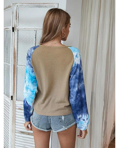 Two Tone Surplice Knit Sweater Anna-Kaci Wholesale