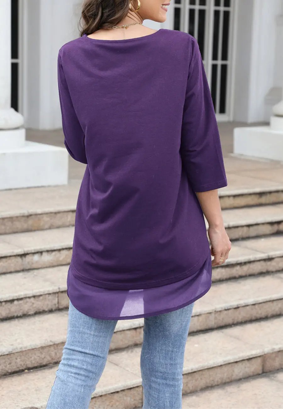 Round Neck Loose Fit Sweater Anna-Kaci Wholesale