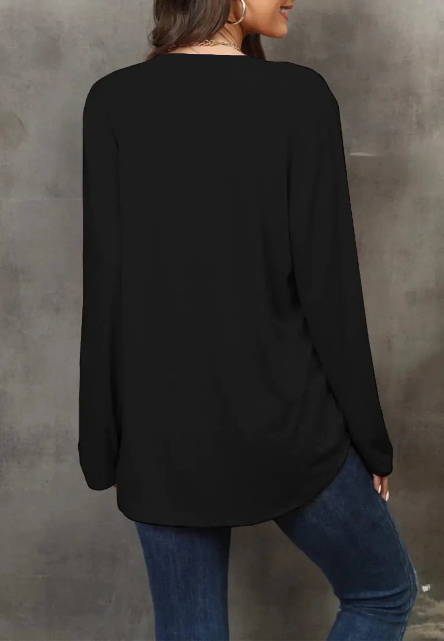 Round Neck Loose Fit Sweater Anna-Kaci Wholesale